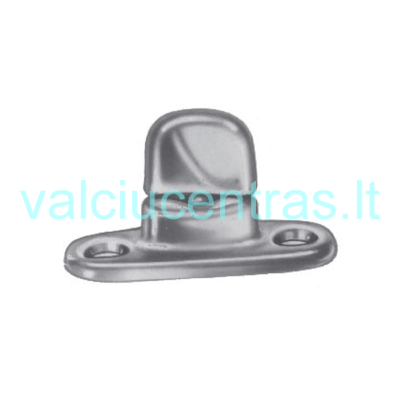 Chromuota tento tvirtinimo detalė 